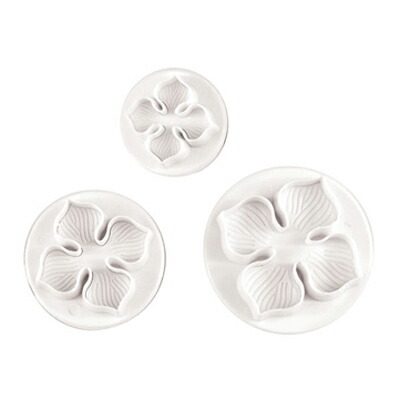 楽天市場 仕入先在庫無くなり次第販売終了 フォックスラン クッキー型セット プッシュ式 4枚の花びら Laurustinus 3個 セット F Fox Run 馬嶋屋菓子道具店