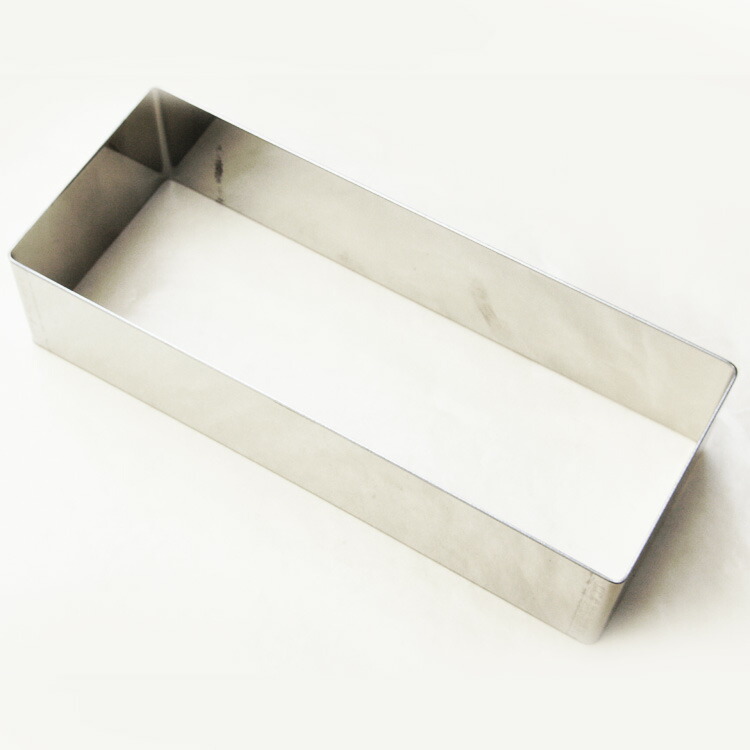 楽天市場】角 セルクル型 18cm × 7cm × 高さ5cm 18-8 ステンレス