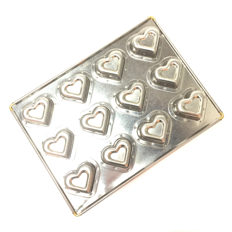 松永製作所 シルバーナチュラルハート天板 12P マドレーヌ 松永製作所 シルバーナチュラルハート天板 12P 松永製作所