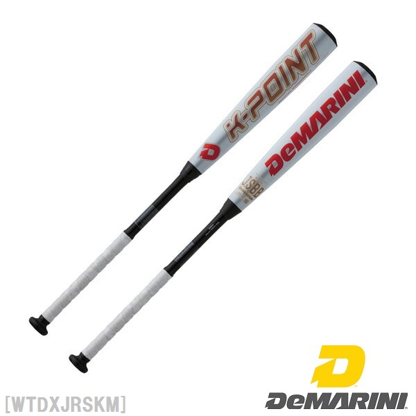 DeMARINI軟式用バット K-POINTミドルバランス ホワイト×オレンジ 2018年のM号対応軟式バットの本命にもなりうる実力、ディマリニK