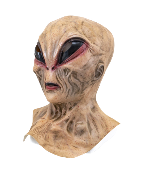 市場 宇宙人１号マスク 変装 宇宙人 恐怖 エイリアン 地球外生命体 異星人 ハロウィン 仮装 被り物