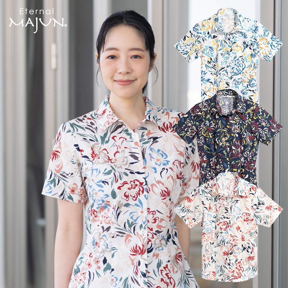 かりゆしウェア 【 クーポン 配布 ★ マラソン 期間中 】 日本製 ☆ 新作 ☆ 沖縄 結婚 式 かりゆし アロハシャツ アロハ シャツ ペア お揃い 女 女性 MAJUN マジュン majun ギフト プレゼント トロピカリーヌソレイユ|MAJUN(マジュン)店