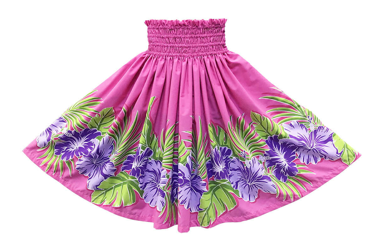 楽天市場 パウスカート ハイビスカス ピカケ ピンク フラダンス衣装 パウスカート シングル フラダンス スカート フラ パウ ハワイ レッスン マカホウ Maka Hou Maka Hou Hilo楽天市場店