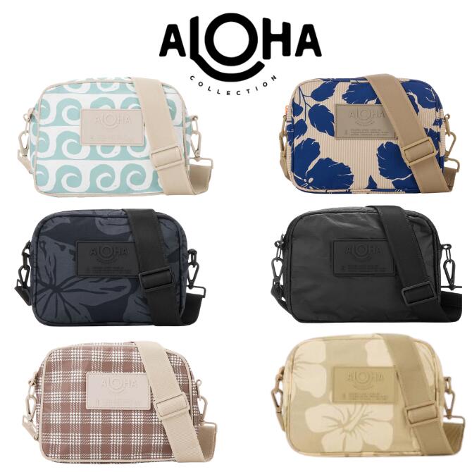 アロハ寄せあわせ ショルダーバッグ【ALOHA Collection Cutie (pouch) アロハ州 かばん ブランド名 愛くるしげ 今めかしい 雨合羽 ショルダーバック 洗える 米国海兵隊員運動競技 海 ハワイアン 旅する 砂浜 軽さ 】