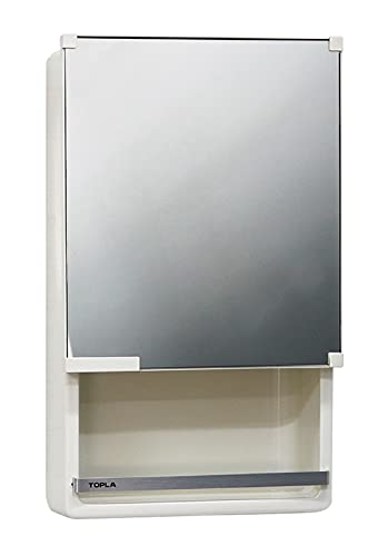 東プレ ミラーキャビネット収納 縦51×横30.5×奥行13.3cm アイボリー TW-T350N