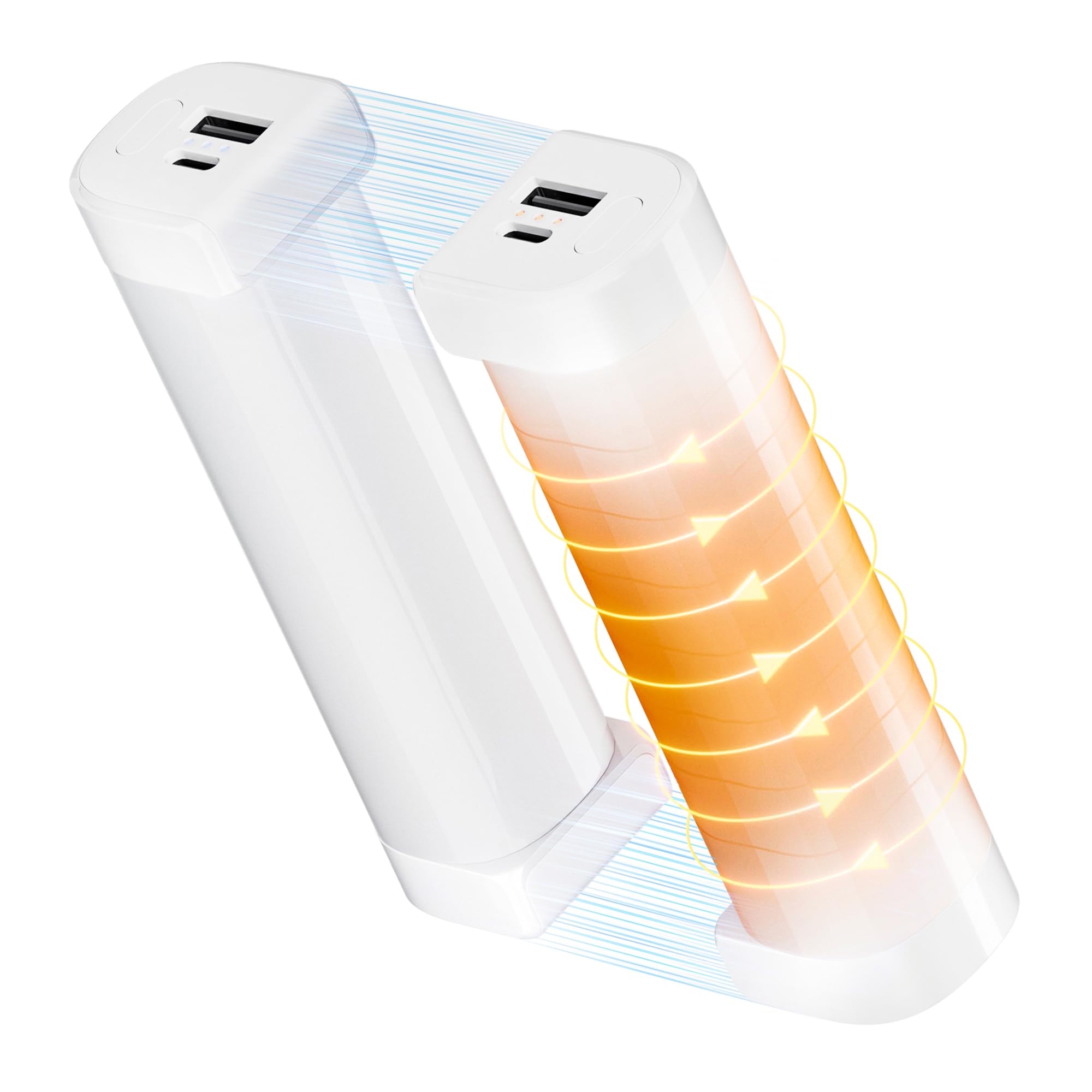 【2025新登場】 YUSIDO 充電式カイロ 秒速発熱 モバイルバッテリー機能付き 10000mAh 大容量 最大14時間連続使用 3段階温度調節 電子 電気 usbカイロ 超軽量 ハンドウォーマー モバイルかいろ 急速充電 1台2役 USB充電式 防寒