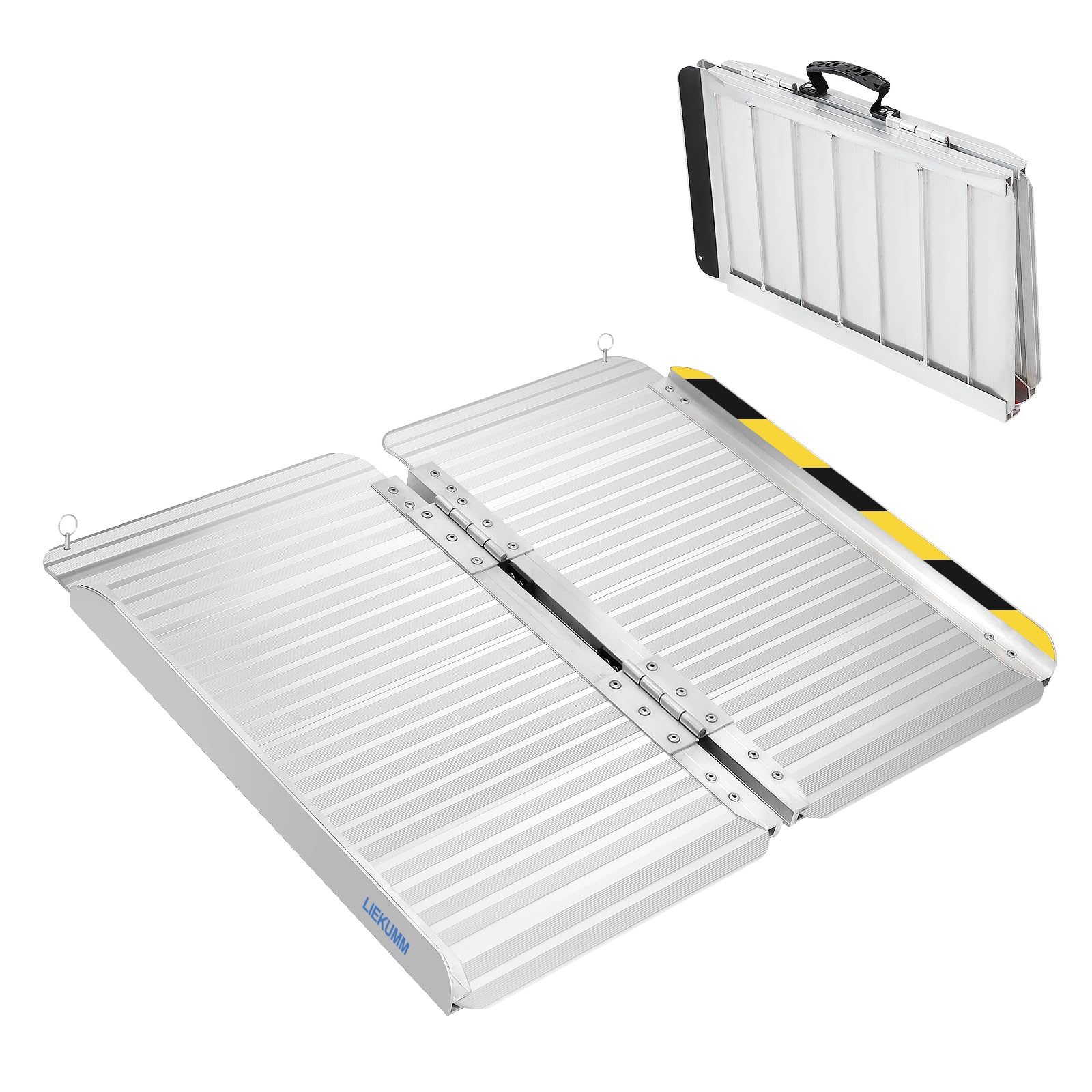 楽天市場】LIEKUMM 車椅子スロープ アルミスロープ 長さ61*幅71cm 段差