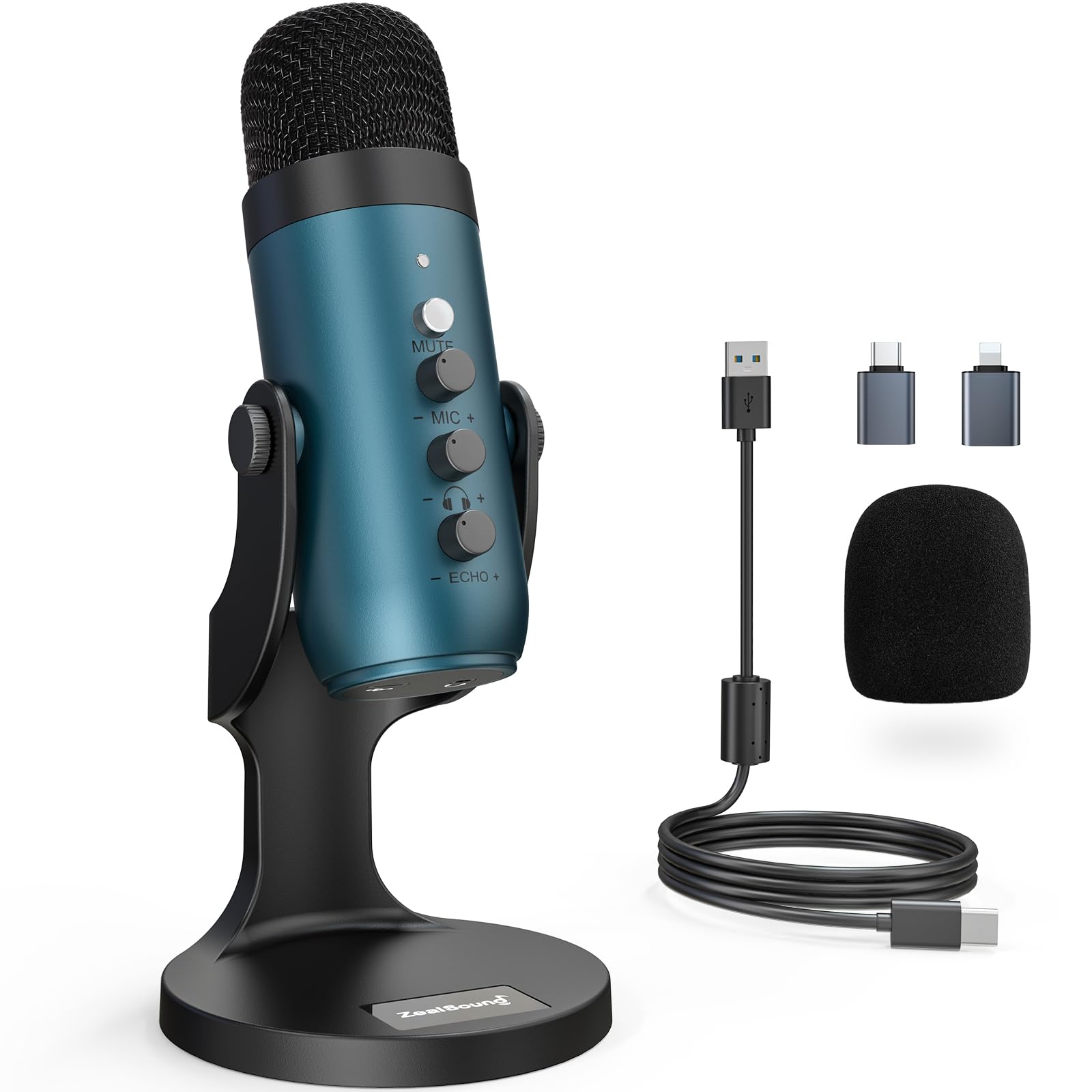 楽天市場】ZealSound USB マイク コンデンサーマイク 配信用