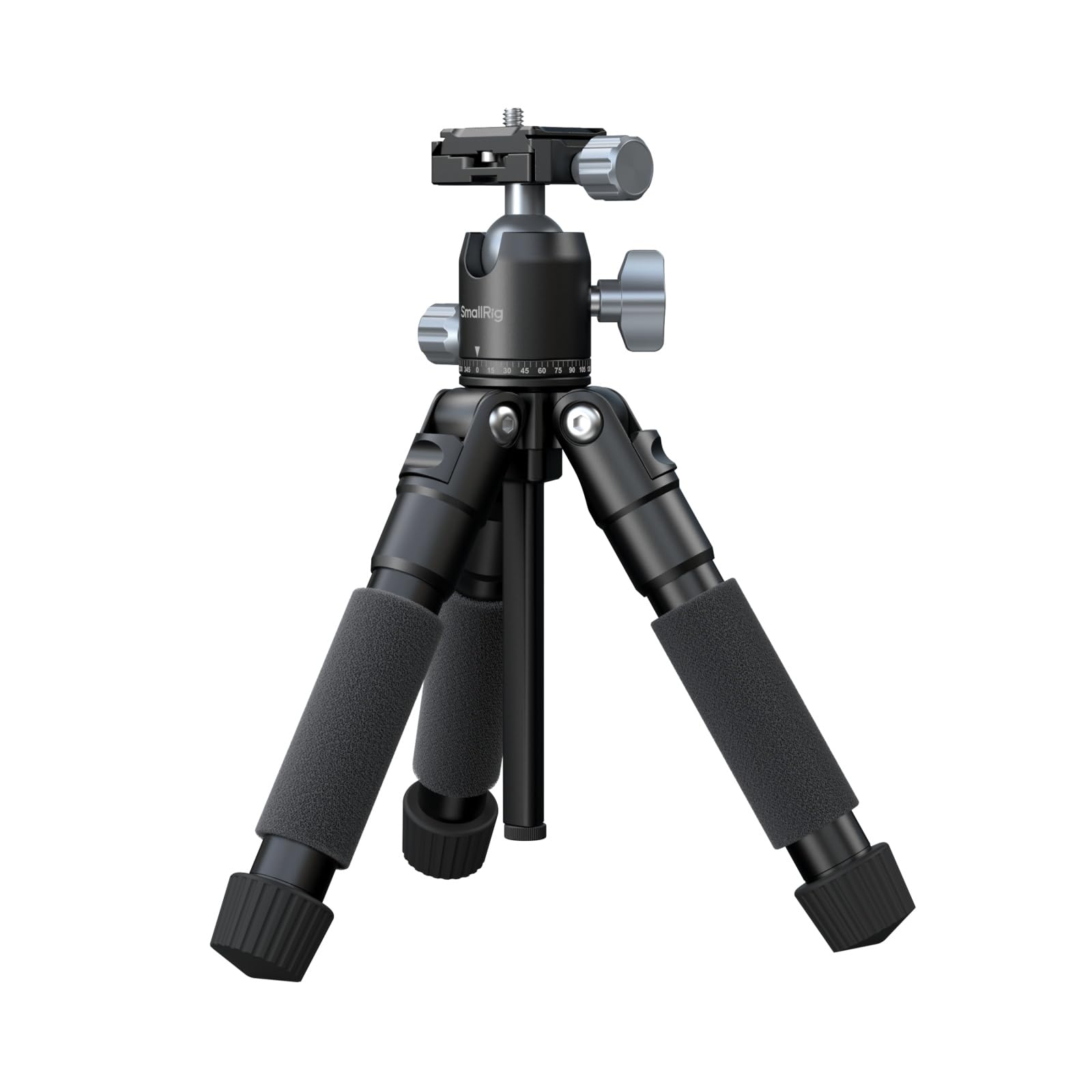 SmallRig VT-20Pro 53.8cm ミニ三脚 ポータブルデスクトップ三脚 カメラ＆スマホ用 アルミ合金製小型デスクトップ三脚 360°ボールヘッド/スマホクランプ付き 最大耐荷重5kg 5470