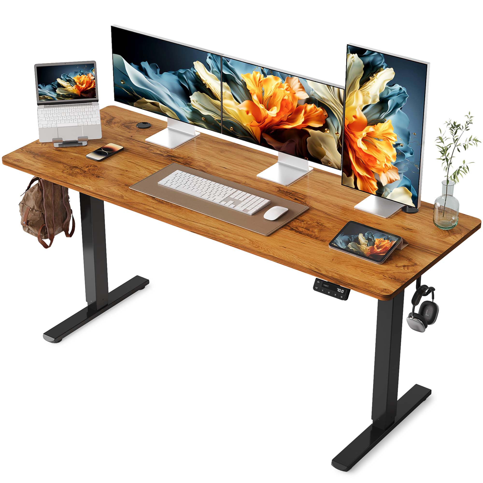 送料込！自動昇降スタンディングデスク 天板150×70cm、高さ65～130cm 楽天市場】YIHAYO昇降デスク高さ70-115cm幅120cm奥行き60cm電動