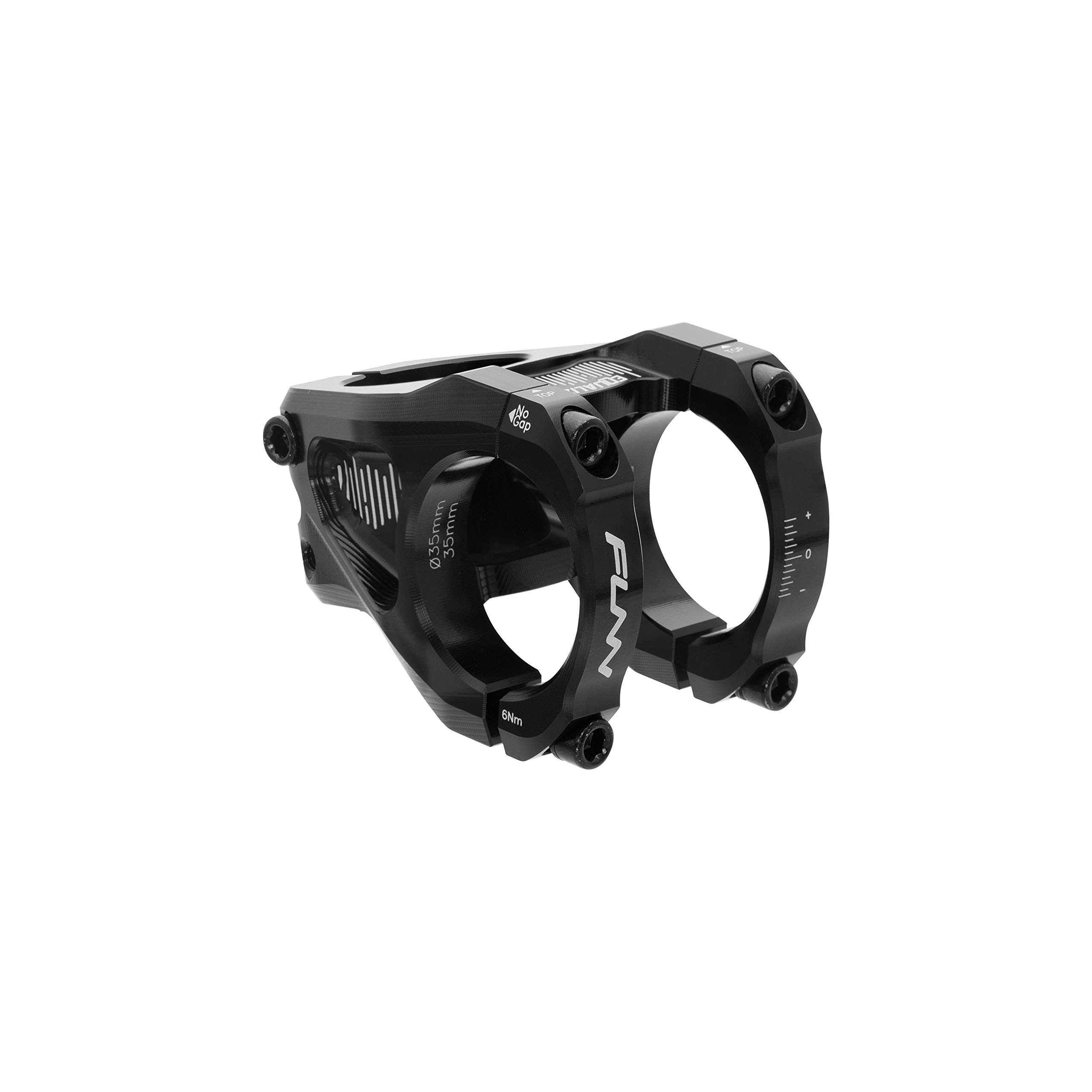 Funn イコライザ(Equalizer) MTB ステム 35 mm × 長さ 35mm ステム - クランプ直径:35mm - マウンテンバイク BMX 自転車 に適用 バイク ハンドル ステム (ブラック)