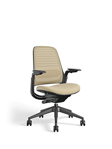 【日本正規輸入品】メーカー組立完成品 スチールケース(Steelcase) オフィスチェア Series1 シリーズ1 背:Malt 3D Microknit 座: Malt 5S27 フレーム: Black ブラック 435A00|SelectSHOP 岐阜 店