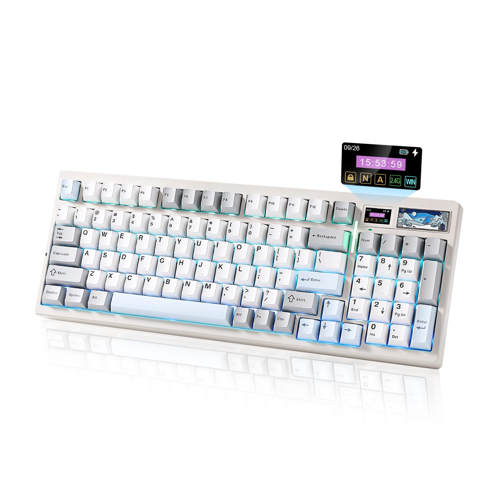 楽天市場】YUNZII C75 ワイヤレス メカニカルキーボード 75%レイアウト