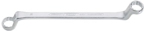 HAZET(ハゼット) 両口めがねレンチ(75度ディープオフセット) シルバー 24×26mm【日本正規輸入品】63024X26