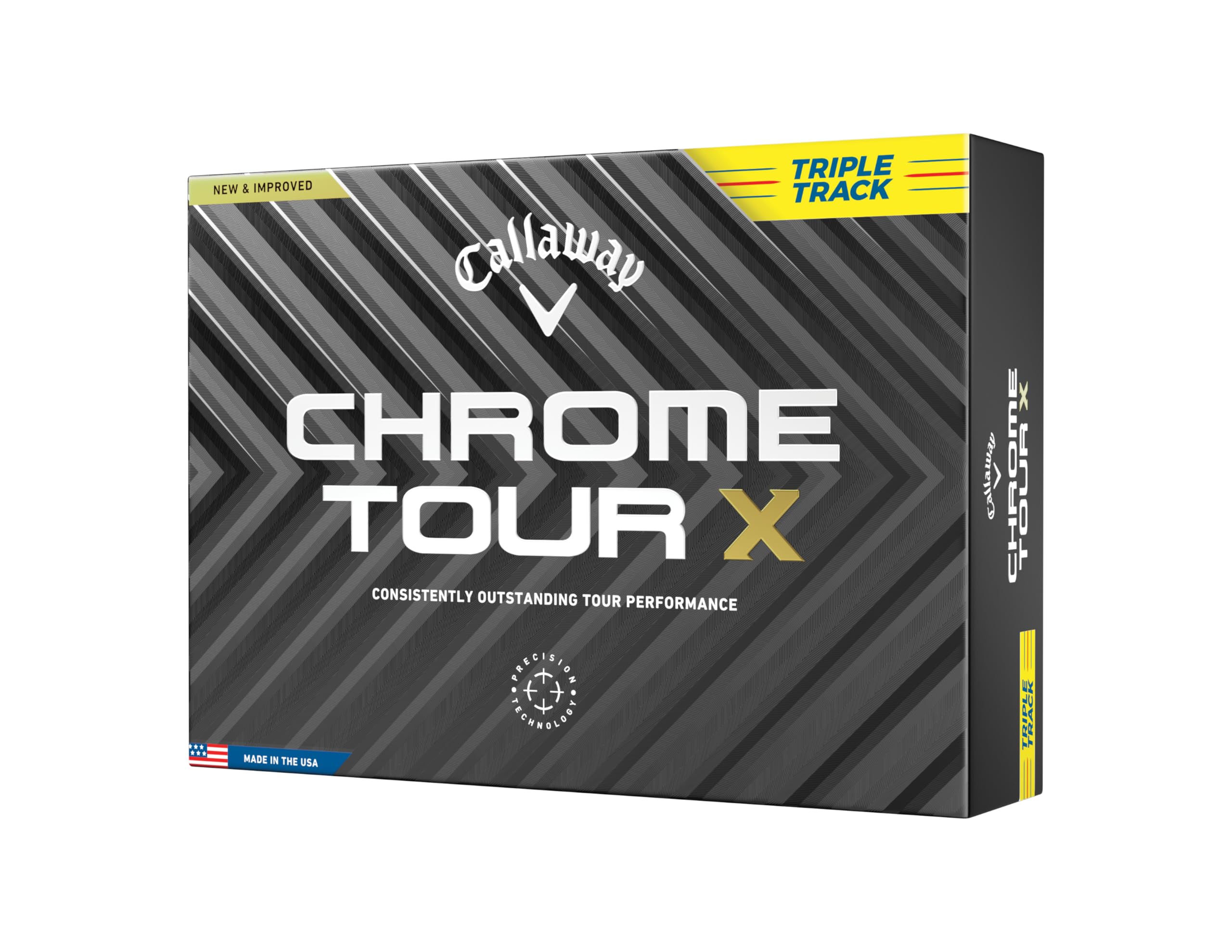 Callaway Chrome Tour ゴルフボール 12個入り2箱 楽天市場】キャロウェイ(Callaway) ゴルフボール CHROME TOUR 24