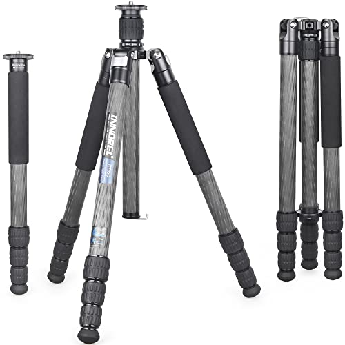 INNOREL RT85C カーボン 三脚 173CM トラベル三脚 プロ級 ナットロック式 エレベーター式 耐荷重 25KG 四段脚 一脚可変式 パイプ径32mm 超軽量 運動会 登山 野外 野鳥 撮影 スパイク 三脚バッグ付き (RT85C三脚のみ)｜SelectSHOP 岐阜 店