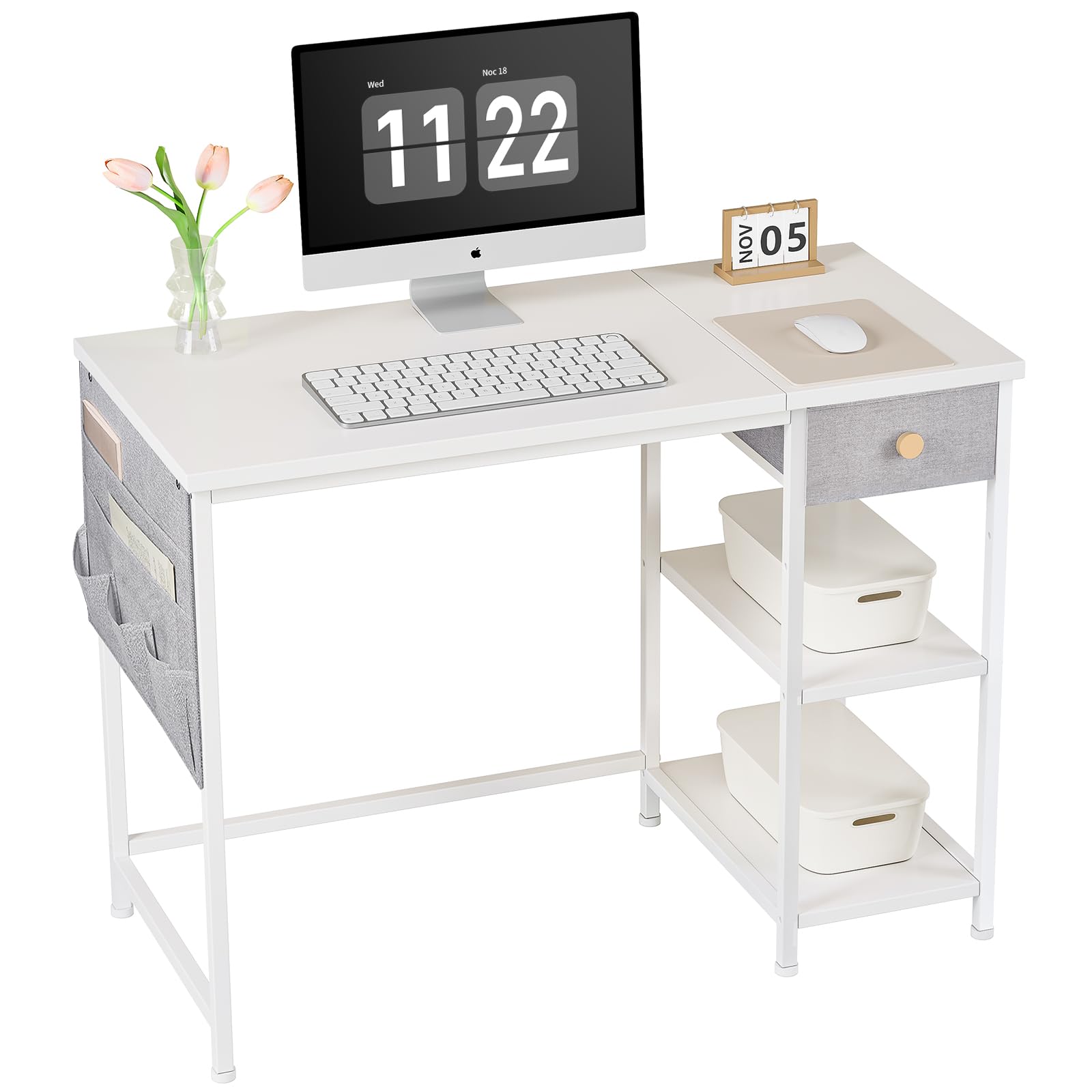 【数量限定】Maihail 机 pcデスク パソコンデスク 幅120cm×奥行4 Amazon | Maihail パソコンデスク引き出し付き 学習机 pcデスク