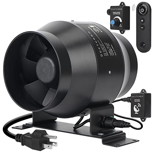 DUCTURBO 中間取付形ダクトファン 100mm 強力 風量:275?/h 適格請求書の発行対象 ダクト用換気扇 塗装ブース用換気扇 リモコン付き PSE認証