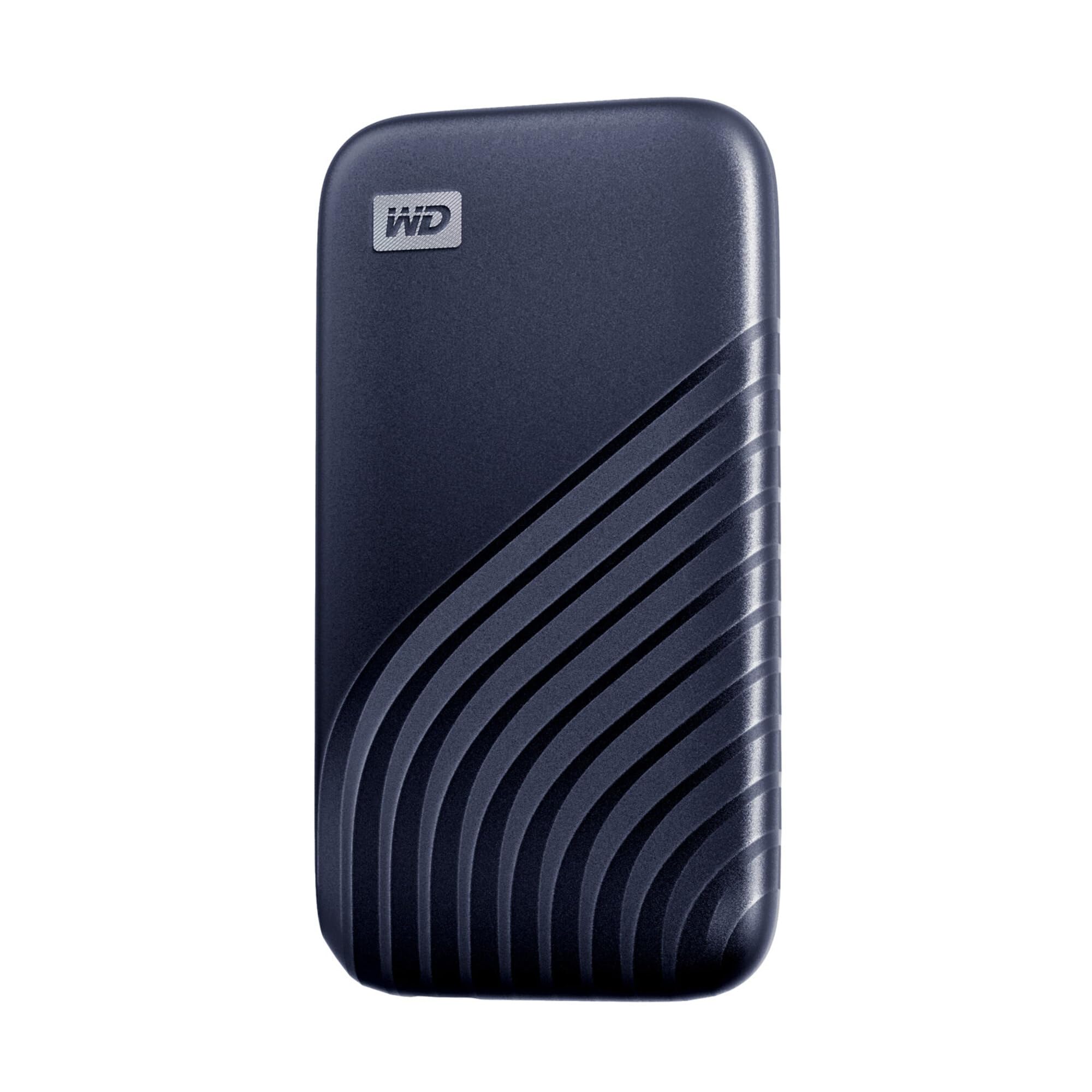 ウエスタンデジタル(Western Digital) WD ポータブルSSD 1TB ブルー USB3.2 Gen2 My Passport SSD 最大読取り1050 MB/秒 外付けSSD /メーカー5年保証 WDBAGF0010BBL-WESN 国内