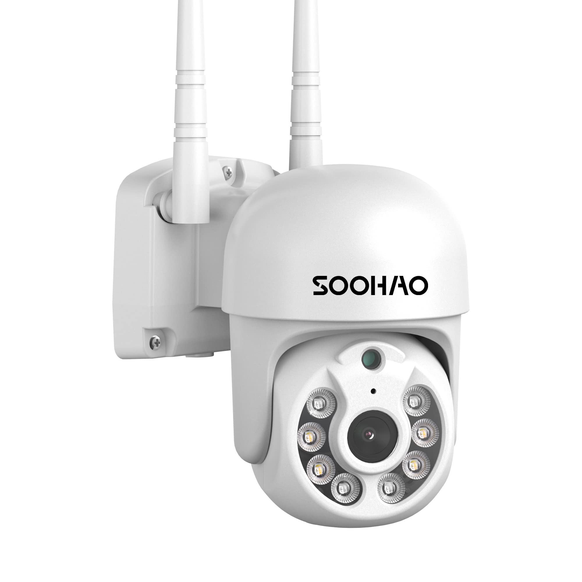 SOOHAO 防犯カメラ ワイヤレスカメラ 500万画素 増設用 単独使用不可 PTZカメラ 360° 双方向通話・カラー暗視・録音・録画・IP66防水防塵・遠隔監視・AI人体検出 屋内外対応