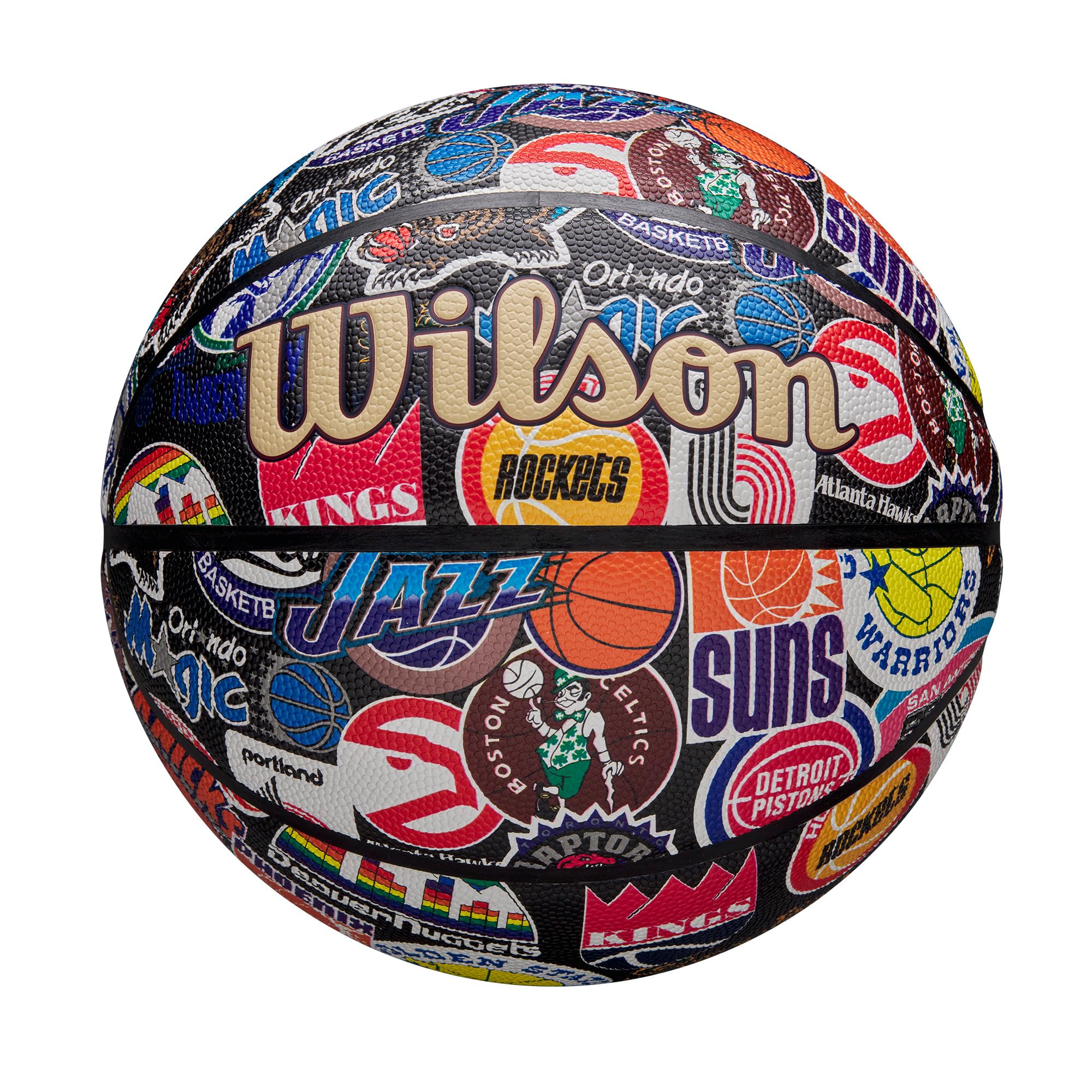 Wilson(ウイルソン) バスケットボール NBA ALL TEAM RETRO(オールチーム) WZ4028501XB7 インドア/アウトドア用 7号/ 直径約24.5cm