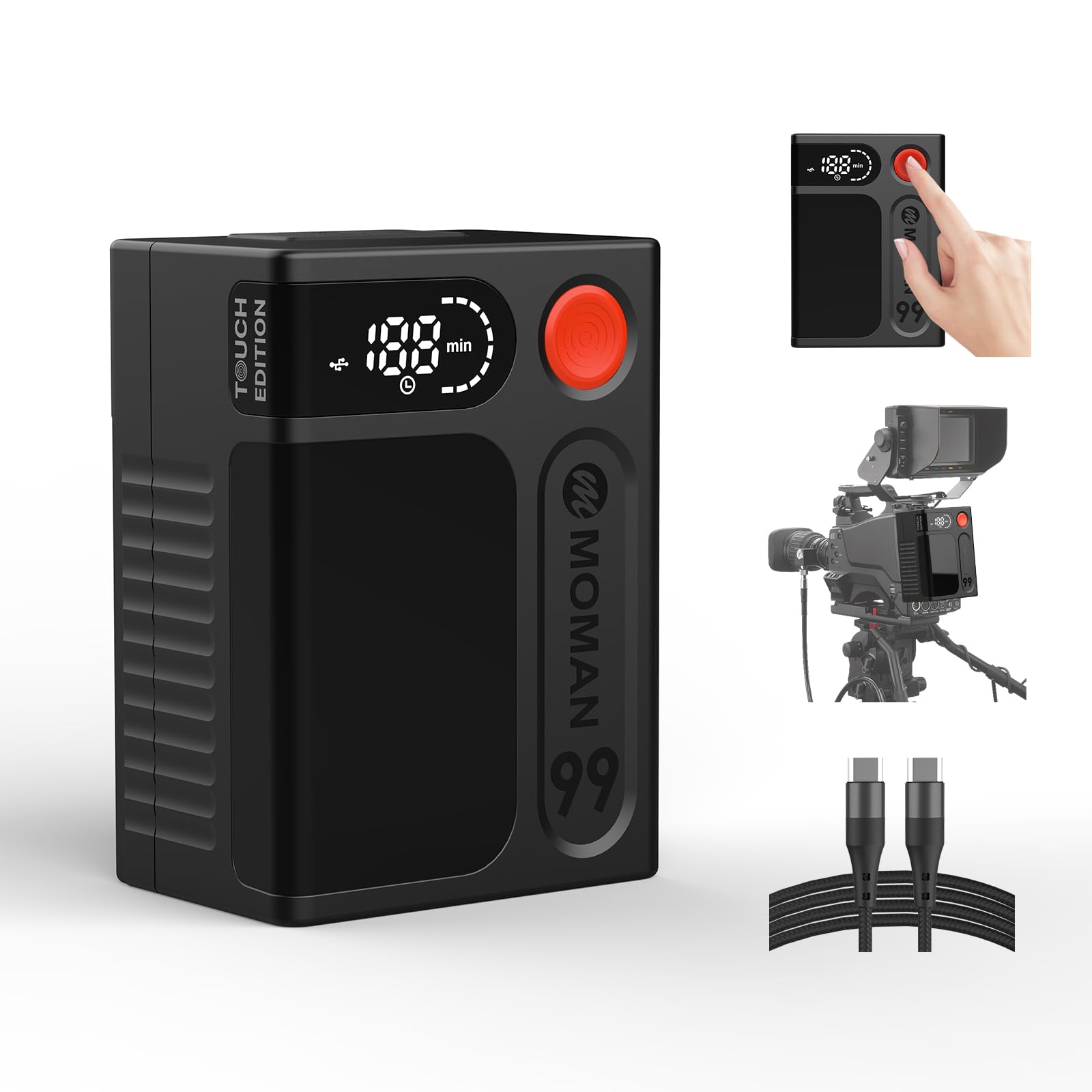 楽天市場】Vマウントバッテリー, 14600mAh Moman(モーマン) power 210