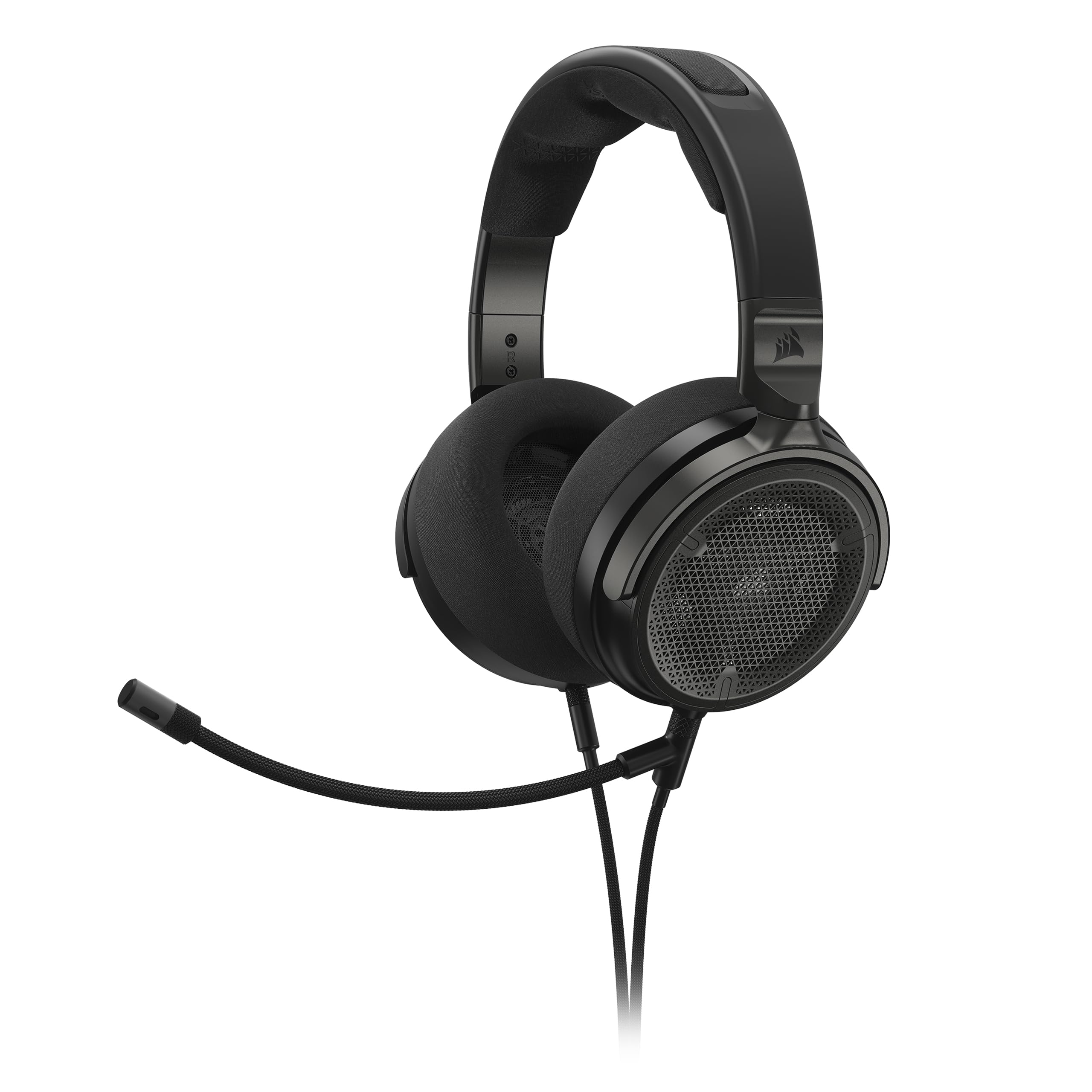 CORSAIR VIRTUOSO PRO ゲーミングヘッドセット マイク付き イヤーパッド交換可能 3.5mm接続 単一指向性マイク付き カーボン CA-9011370-AP
