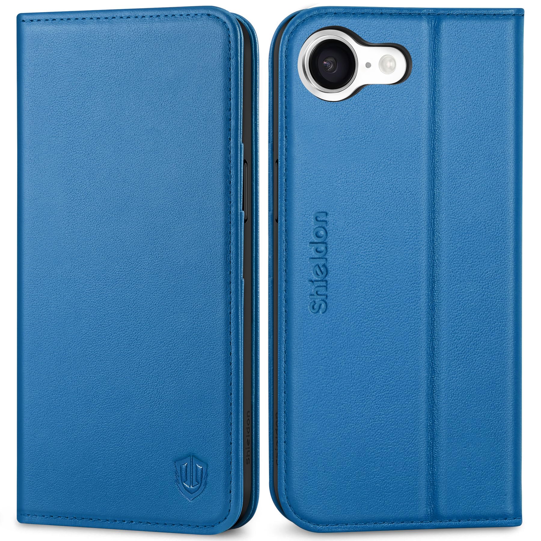 SHIELDON iPhone 16e対応ケース 本革 手帳型 アイホン16e用 スマホカバー 衝撃吸収 TPU素材 カード収納 横置きスタンド機能 マグネット内蔵 [RFIDブロッキング] 全面保護 あいふぉん16e 対応スマホケース 2025年発売 6 4,271円