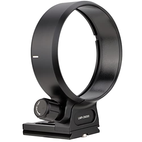 Haoge LMR-OM300 レンズカラー三脚マウントリング オリンパス M.ZUIKO Digital ED 300mm F4.0 はPROレンズ内蔵アルカタイプクイックリリースプレート用