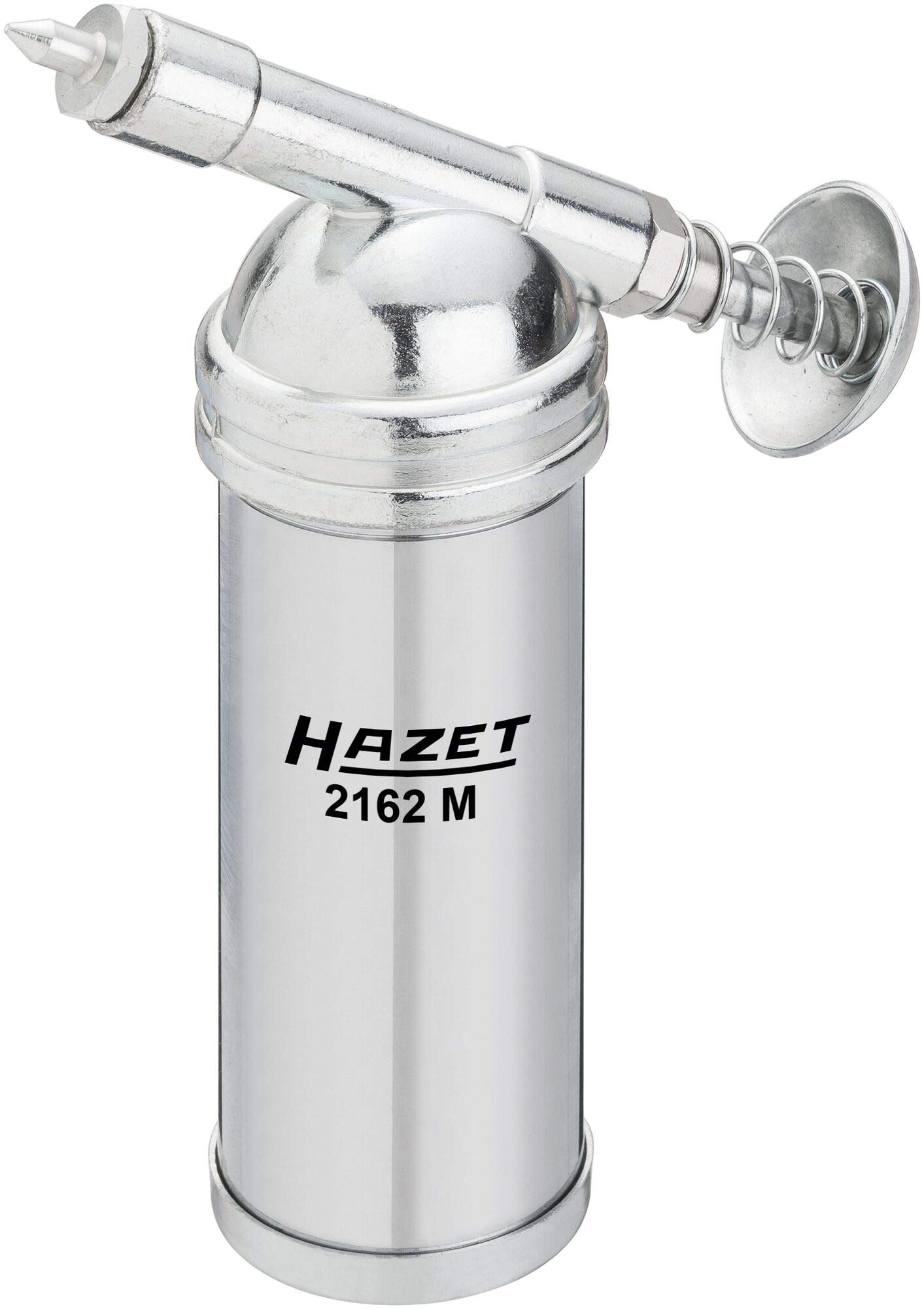 HAZET ミニグリースガン 2162M 工具 | 充填量80g 最大吐出圧力1000PSI/69bar | 50°/90°グリースニップル付属 | 精密潤滑作業用 メンテナンス工具 | 金属製ハンドグリースガン 全長145mm | プロ仕様 整備工具