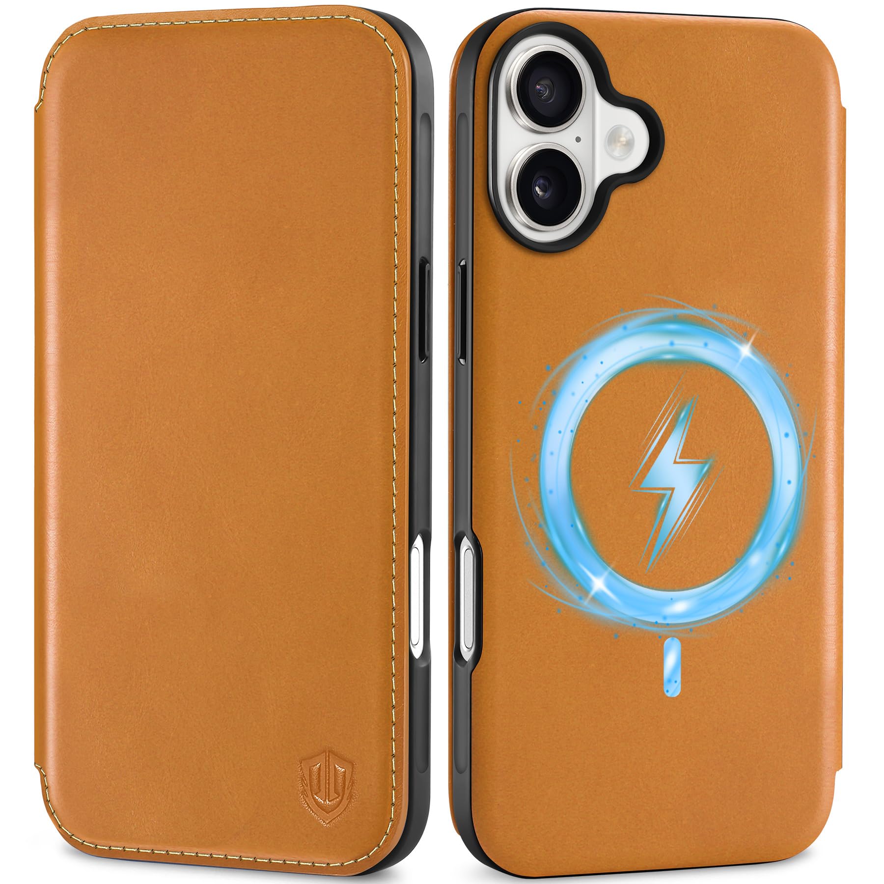 SHIELDON iPhone 16 Plus 対応 ケース 手帳型 本革 あいふぉん 16プラス用 スマホカバー カード収納 マグネット内蔵 衝撃吸収 [RFIDブロッキング] 全面保護 アイホン16 プラス 対応 スマホケース 2024年発売 6.7イ