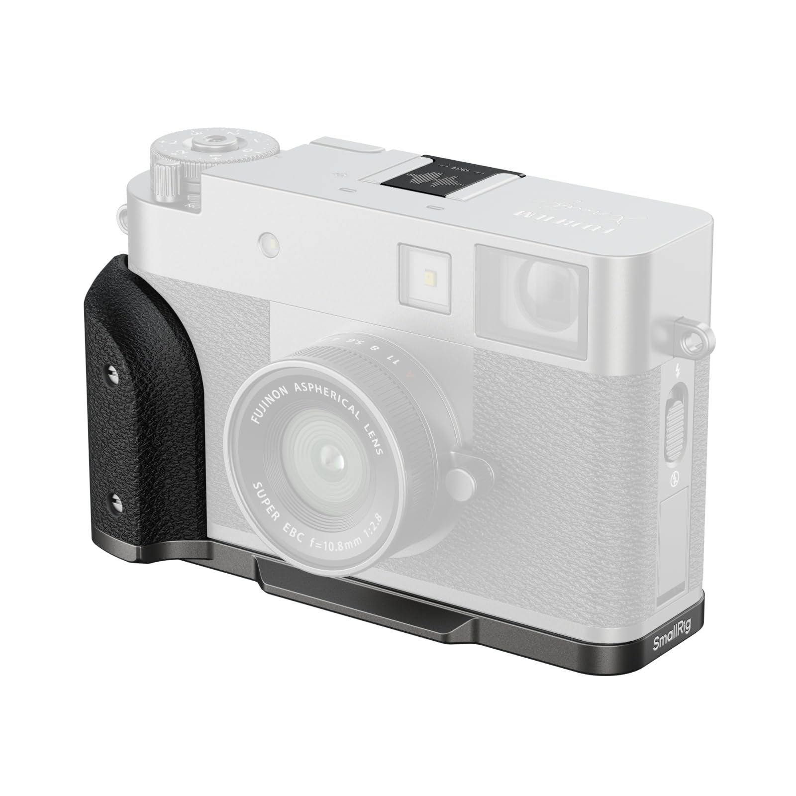 SmallRig X Half用 L字グリップ FUJIFILM対応 Xハーフカメラ用 Arca対応クイックリリースプレート内蔵 軽量エルゴノミックシリコンハンドル ホットシューカバー付き (チャコールシルバー) - 5217