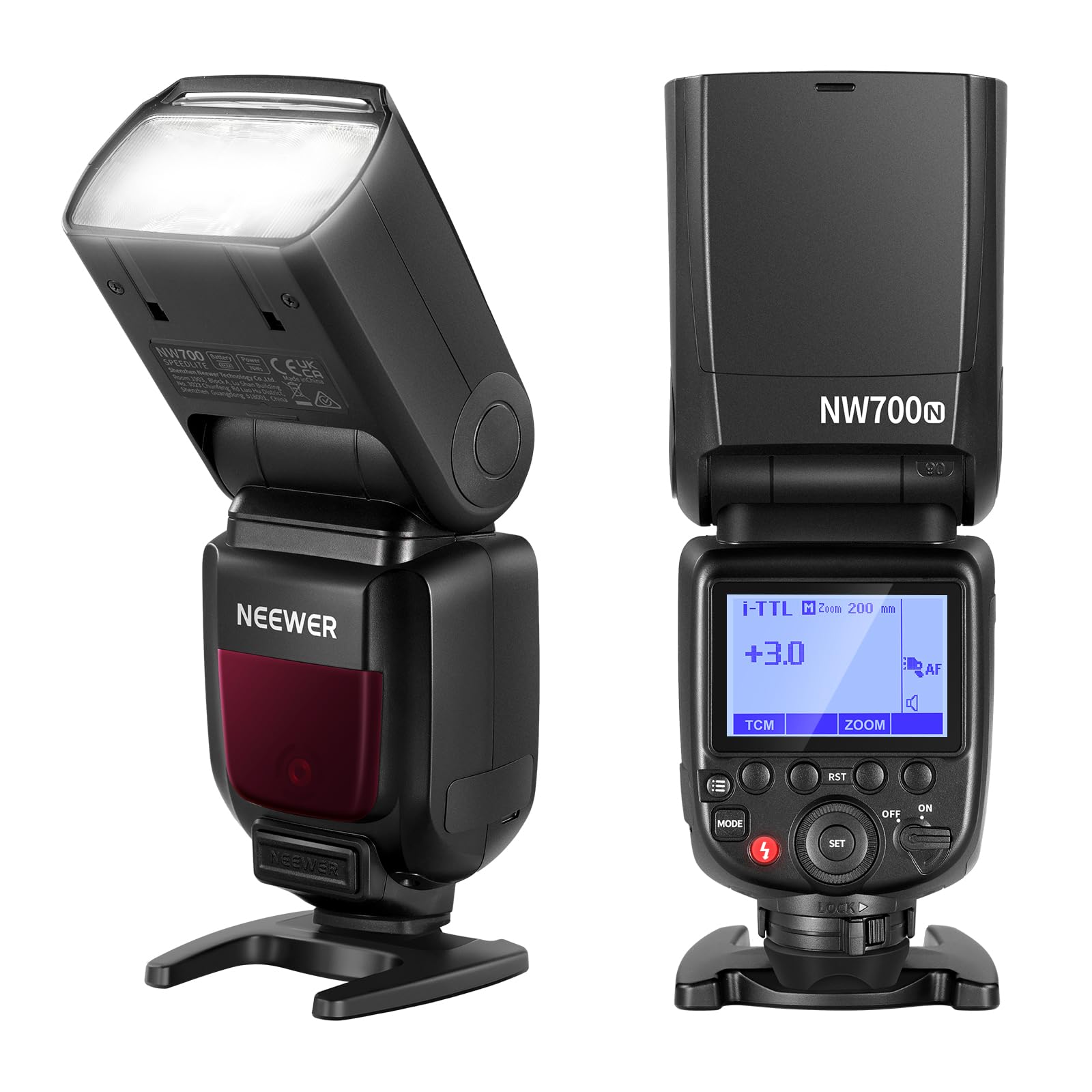 NEEWER NW700-N TTLスピードライト カメラフラッシュストロボ 1/8000s高速同期 1/1-1/256出力 TCM機能 0.1-2.7s高速リサイクル 230フルパワーフラッシュ DSLRカメラに対応 電池別売|SelectSHOP 岐阜 店