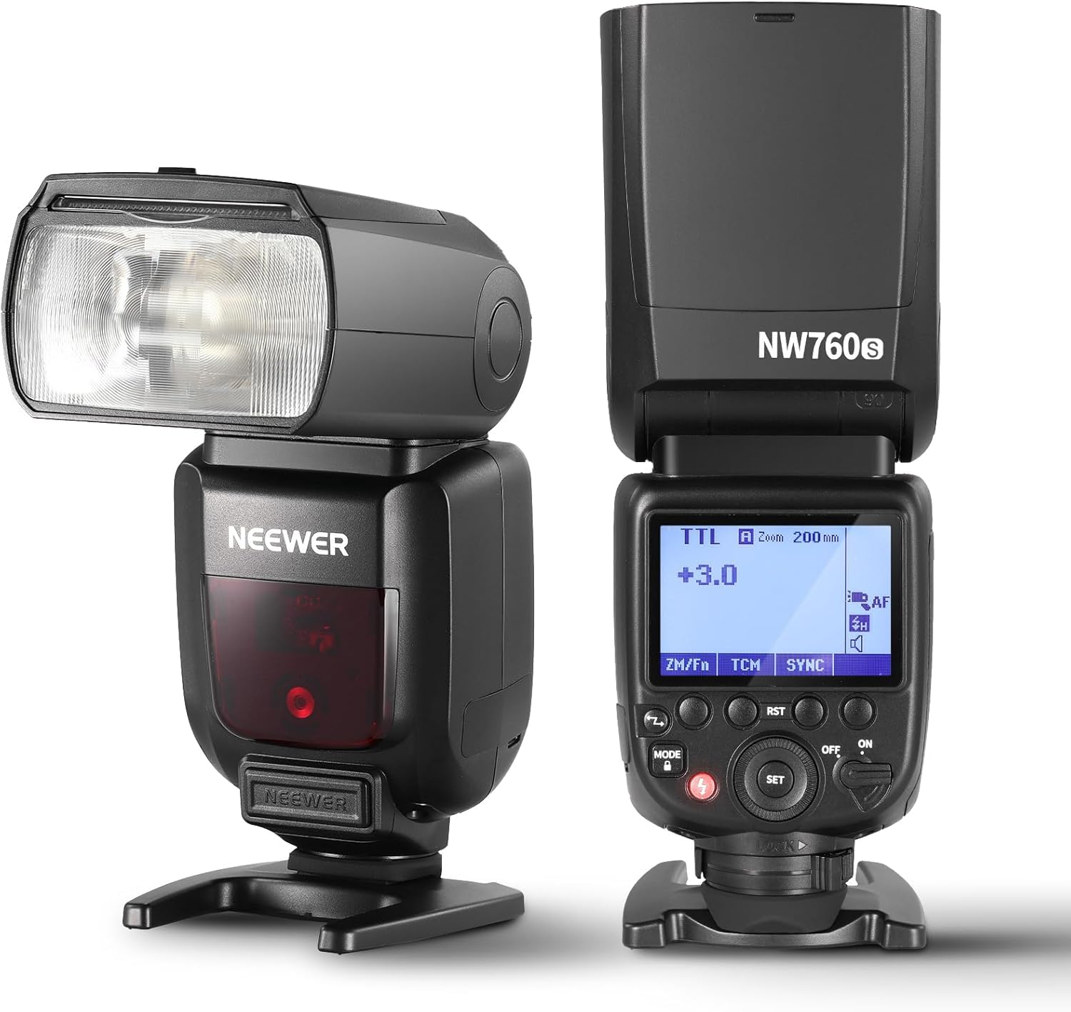 NEEWER NW760-S TTLフラッシュストロボ スピードライト 76Ws GN60 2.4G 1/8000s HSS フラッシュライト TCM 変換 230フルパワーフラッシュ 0.1-2.7秒高速リサイクル A9 II A9 A7R V A7R
