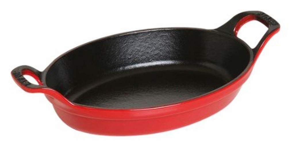 staub ストウブ 「 オーバル スタッカブル ディッシュ チェリー 21cm 」 鋳物 ホーロー グリル グラタン皿 【日本正規販売品】 Dish 40509-896|SelectSHOP 岐阜 店