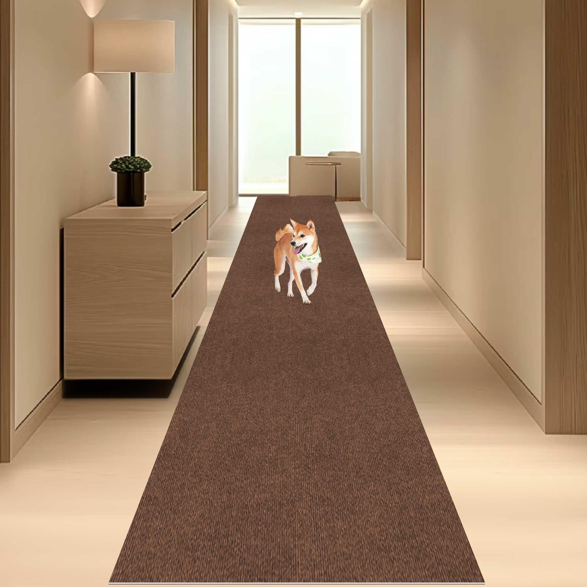 【 限定ブランド】廊下敷き カーペットラグ ラグマット 台所マット ロング 600 x 60 cm HAODEMI 廊下用カーペット ロング 足腰負担軽減 階段 マット 洗える キッチンマット 玄関マット PU 厚み4mm厚 踏み心地いいラグ 滑り止めマッ