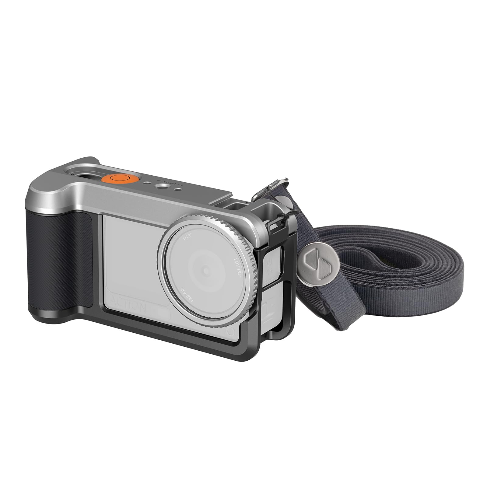 SmallRig ストリートグリップキット DJI Osmo Action 6用 コールドシュー付きアルミケージ、ショルダーストラップ、レンズ保護リング、1/4インチ-20位置決め穴付き保護フレーム、ストリートフォトグラフィー用 - 5891｜SelectSHOP 岐阜 店