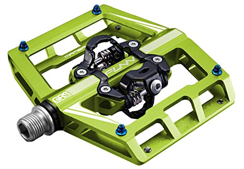 Funn(ファン) マンバ(Mamba) クリップレス ペダル セト、スプリングメカニズム、両面クリート、SPD対応、ビンディングペダル、マウンテンバイク(MTB)に適用(グリーン)｜SelectSHOP 岐阜 店