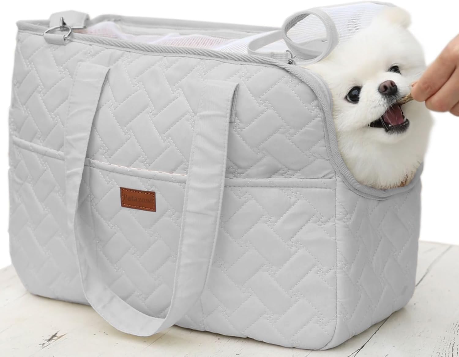 Okiki 最新型 ペット スリング ペット キャリーバッグ 猫 犬 小型犬 キャリー トート バッグ ショルダー 2way 布製 お出かけ 防災 避難 散歩 病院 車 折りたたみ マット付き 飛び出し防止リード