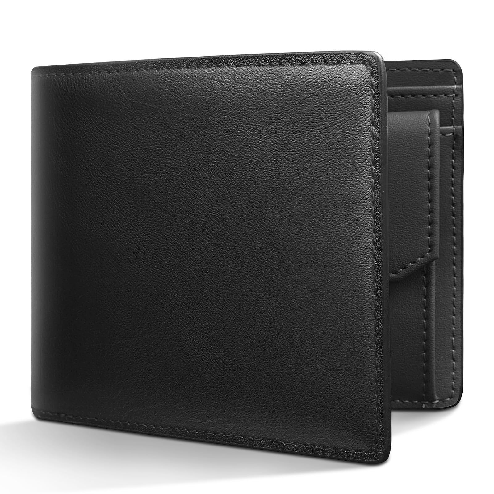 楽天市場】[ecoofee] 財布 メンズ 二つ折り 本革 薄い ボックス型小銭