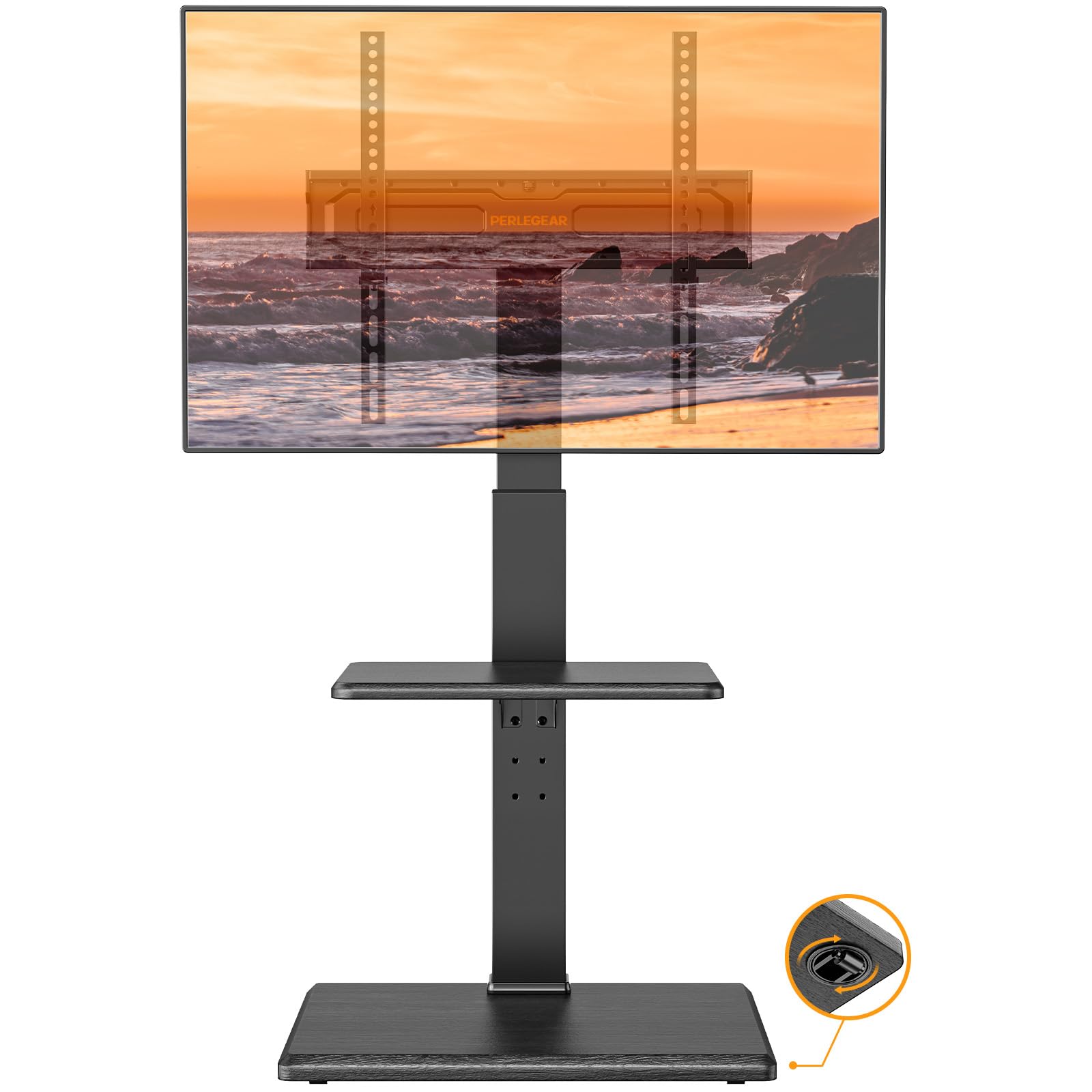 楽天市場】PERLEGEAR テレビスタンド 30~70インチ対応 隠しキャスター