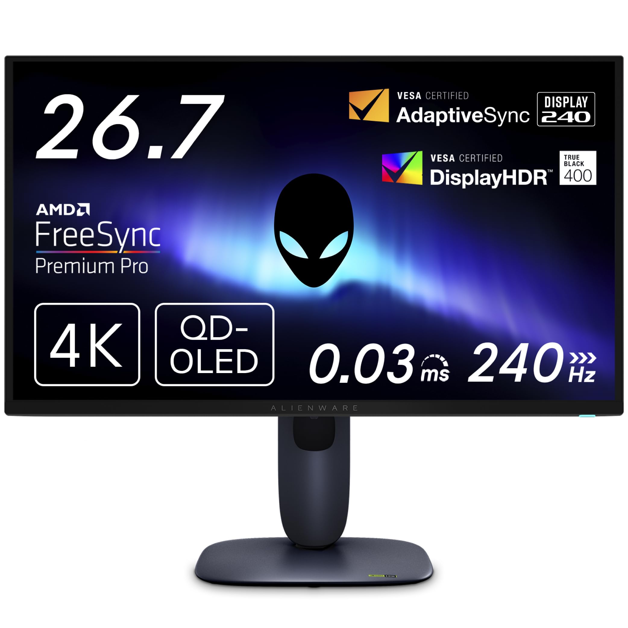 ディスプレイ・モニター本体 Dell Alienware AW2720HF 240Hz Alienware 27-in Full HD Gaming Monitor AW2720HF | GameStop