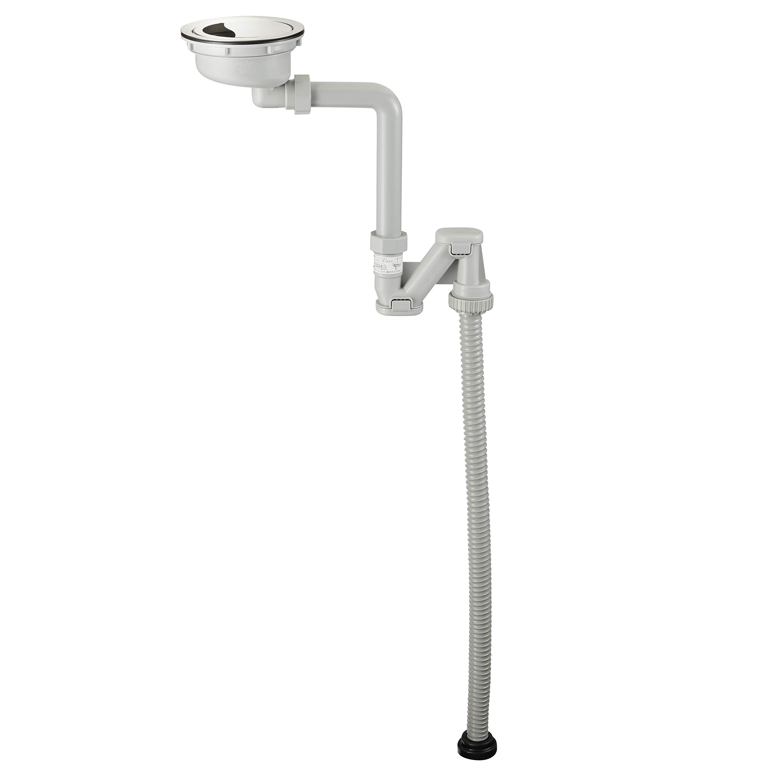 SANEI ステンレス排水口トラップ キッチン用品 薄型トラップ シンクのスペース広々 H65610S グレー｜SelectSHOP 岐阜 店