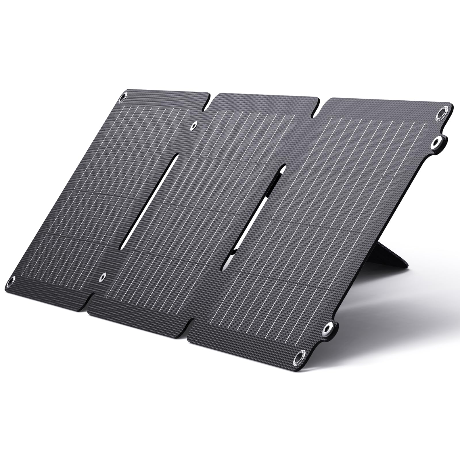 BigBlue 20W ソーラーパネル ETFE素材 2USBポート USB-A/USB-C（5V/4A ）ソーラー 充電器 IP65防水防塵 小型 ソーラーチャージャー 折りたたみ式 単結晶 高変換効率 超薄型 軽量 防水 防災グッズ スマホ充電器 停電