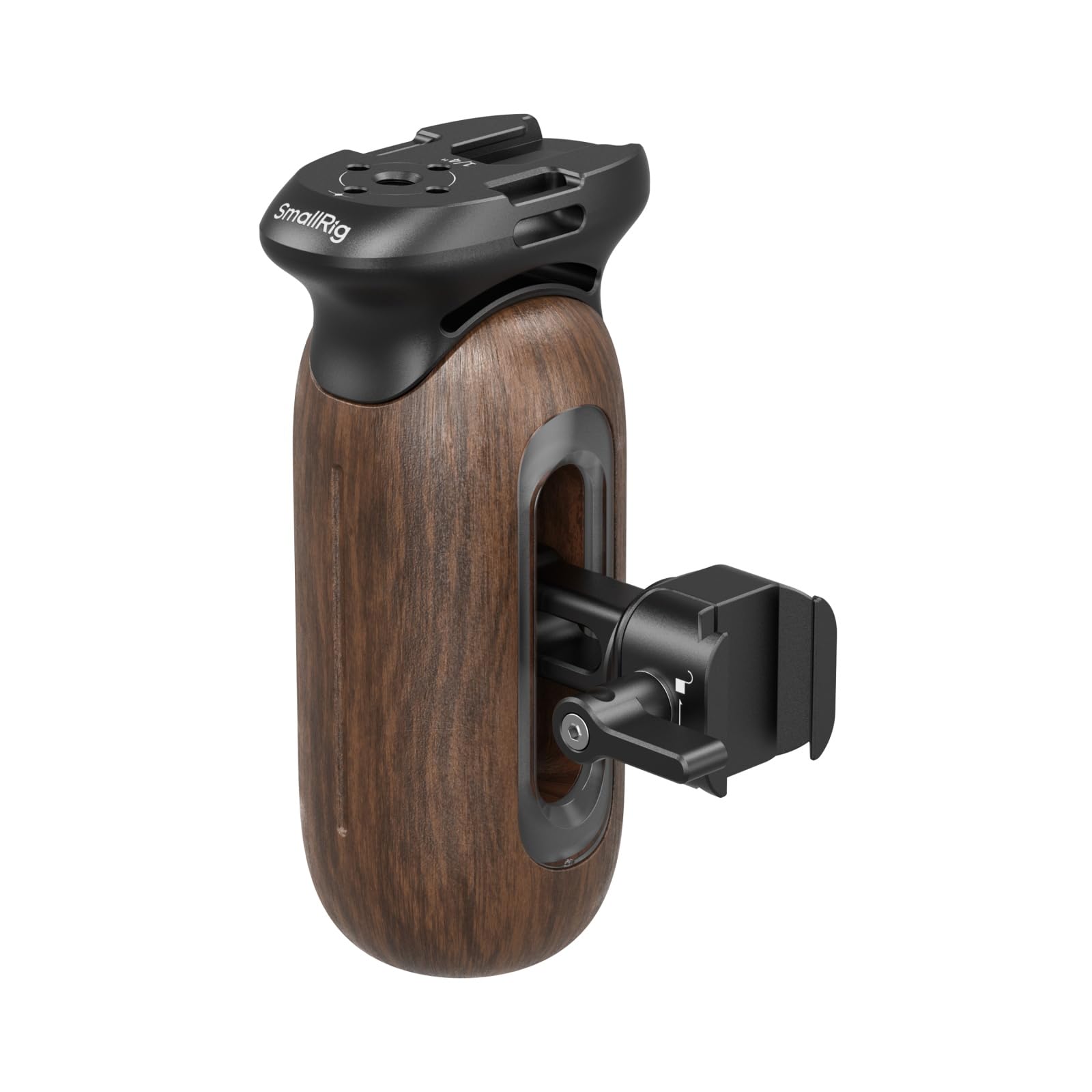 SmallRig カメラ用グリップ 木製サイドハンドル(NATOクランプ付き)5239