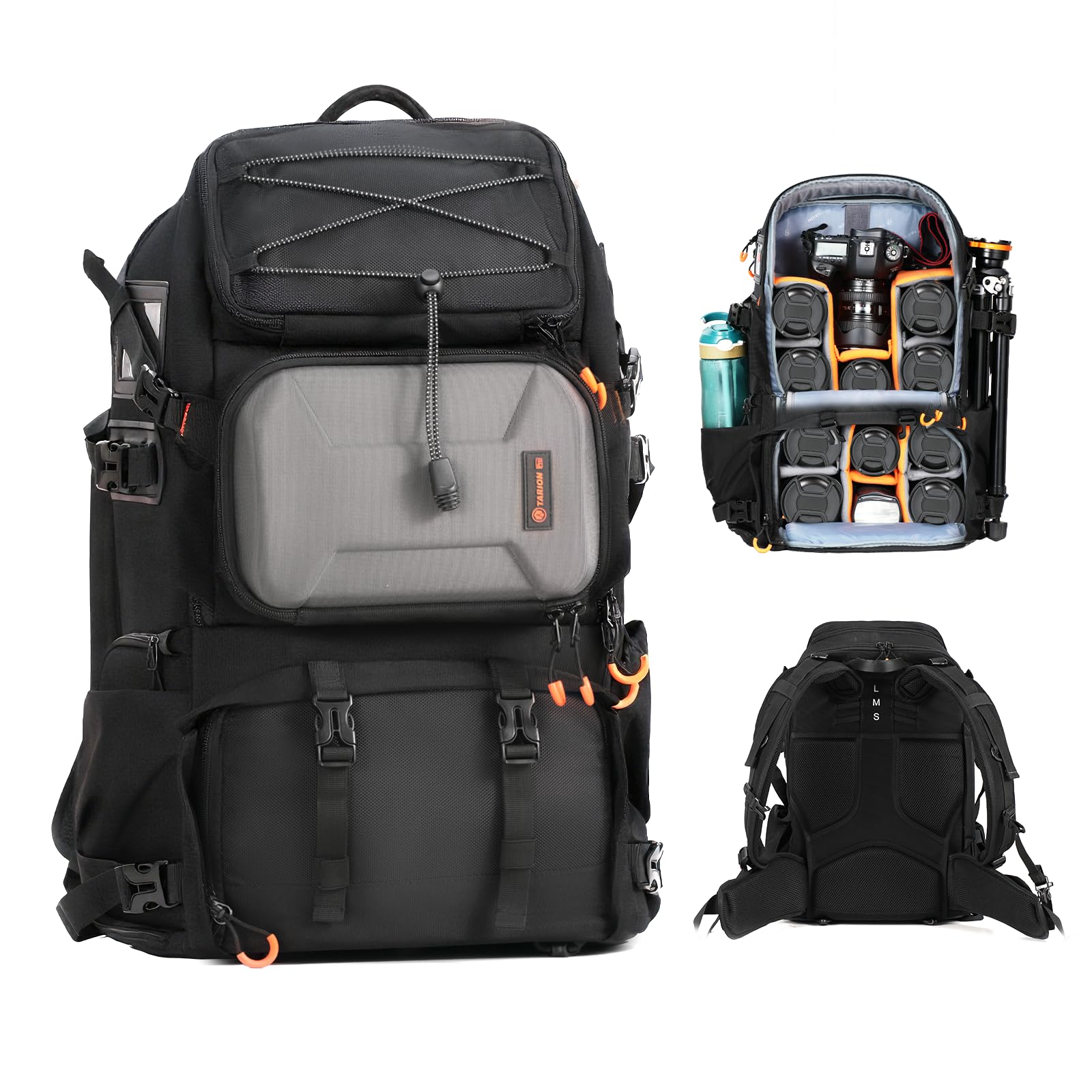 [TARION] 30L カメラバックパック2気室・フロント/サイドクイックアクセス・17インチノートPC収納・三脚収納・マルチアタッチメント 撥水加工 PB-02｜SelectSHOP 岐阜 店 15,109円