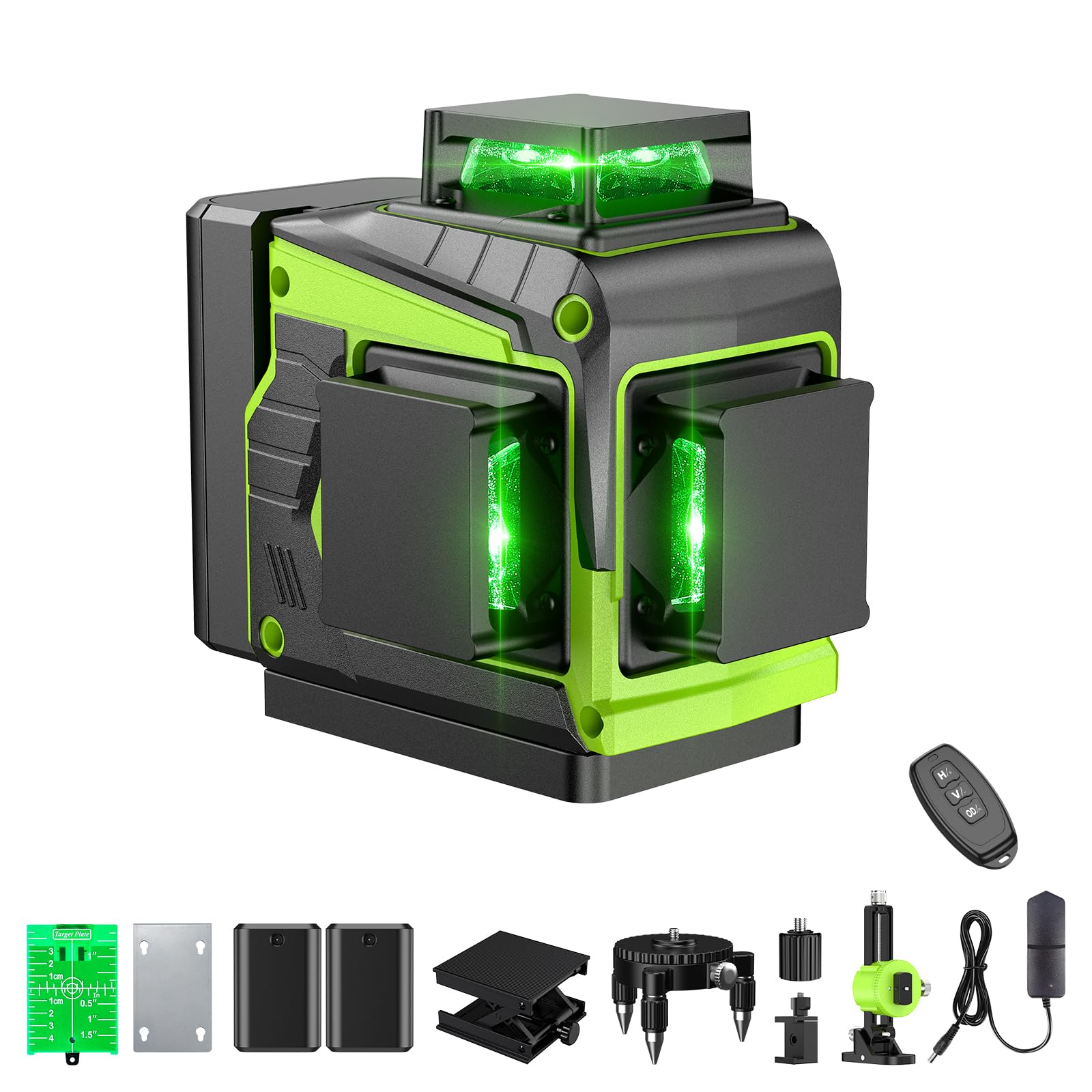 楽天市場】Seesii レーザー墨出し器 4x360°グリーンレーザー