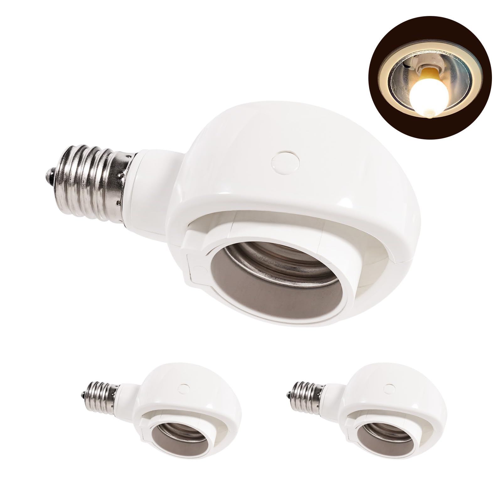 楽天市場】【送料無料】Pispoer- E17→E26 LED電球専用-可変式ソケット