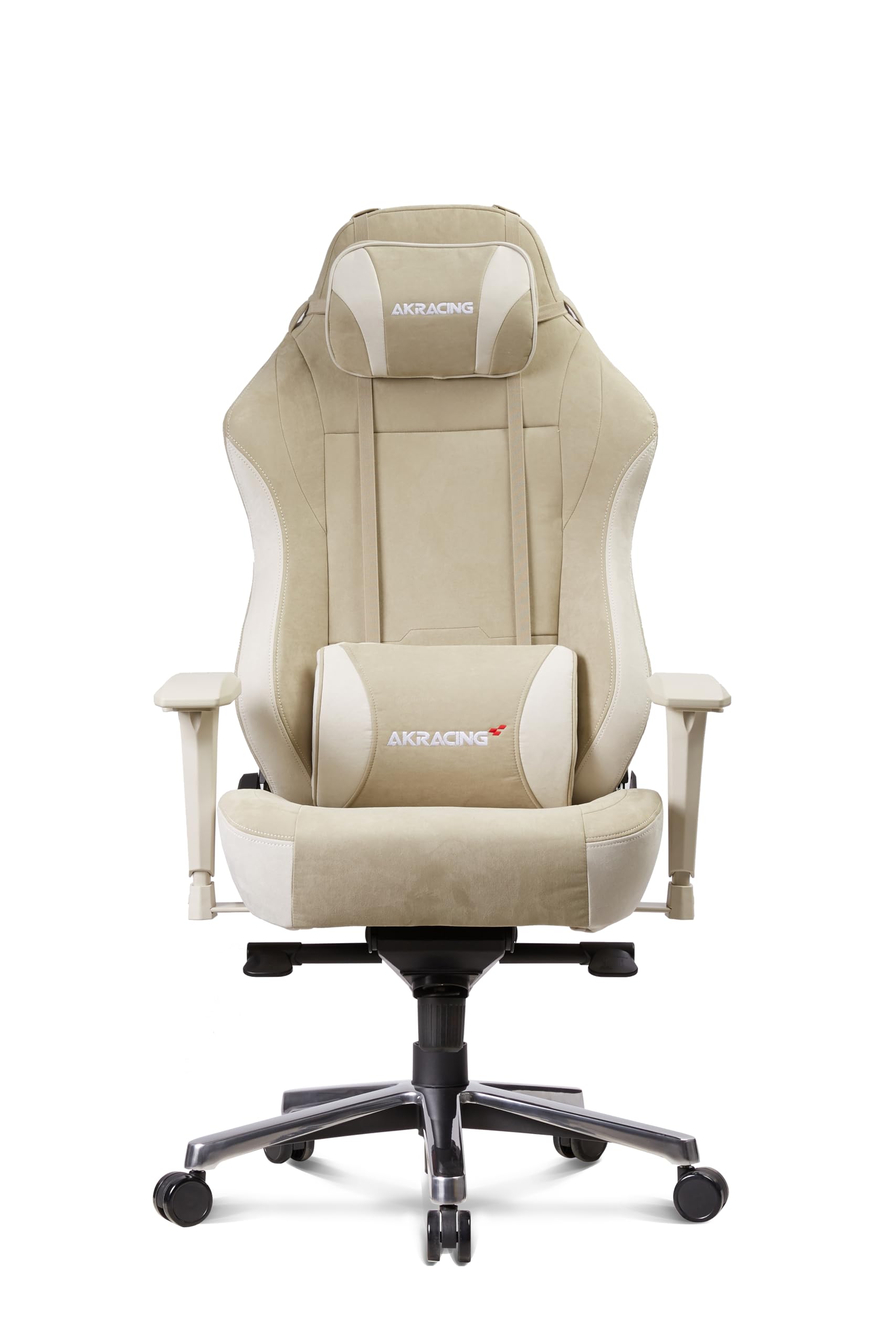 AKRACING ゲーミングチェア デスクチェア 勉強机 勉強椅子 学習椅子 Faura Beige フォーラ スエード調 ベージュ ファブリック 180度リクライニング 在宅 リモート 5年保証