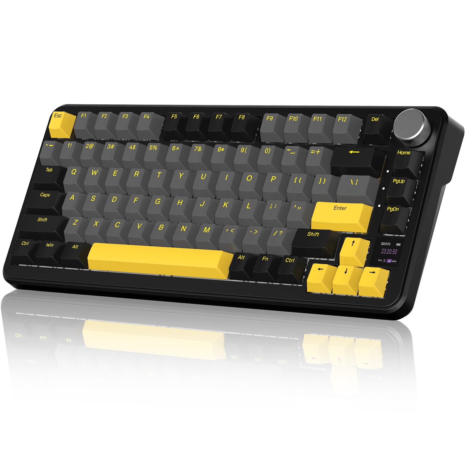 ATTACK SHARK X85Pro ゲーミングキーボード ワイヤレスキーボード キーボード bluetooth ワイヤレス 無線 ブルーベリースイッチ ガスケットマウント リニア PBTキーキャップ OEMカスタマイズ TFTスクリーン ホットスワップ｜SelectSHOP 岐阜 店 8,740円